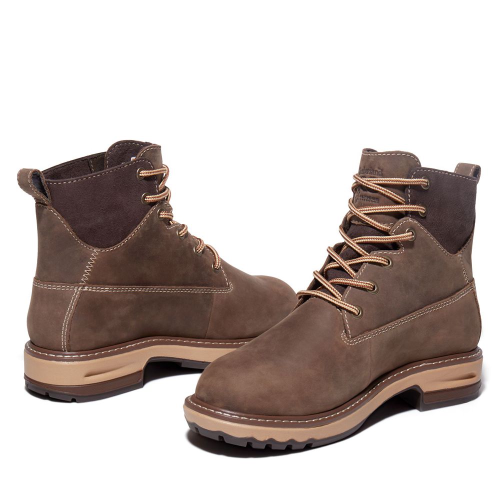 Timberland Μποτακια Εργασίας Γυναικεια Καφε - Pro® Hightower 6” Alloy Toe - Greece 8137460-IM